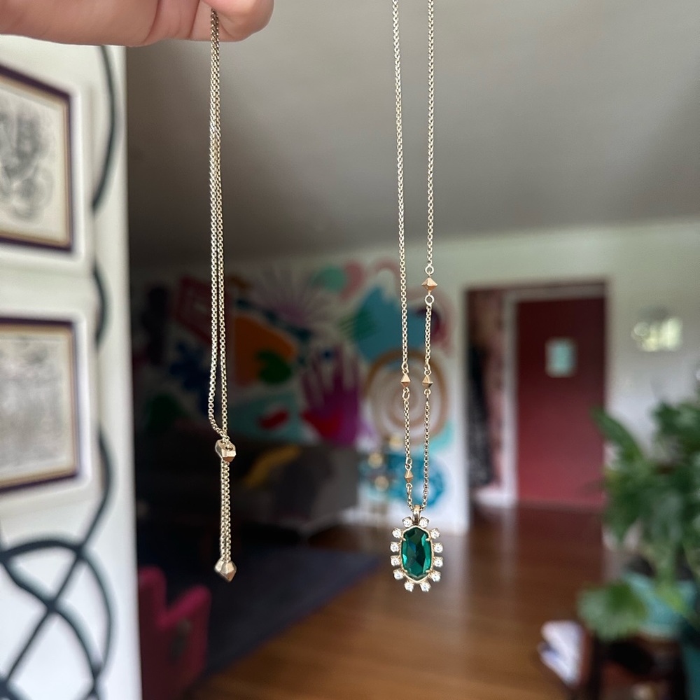 Kendra Scott Emerald Necklace